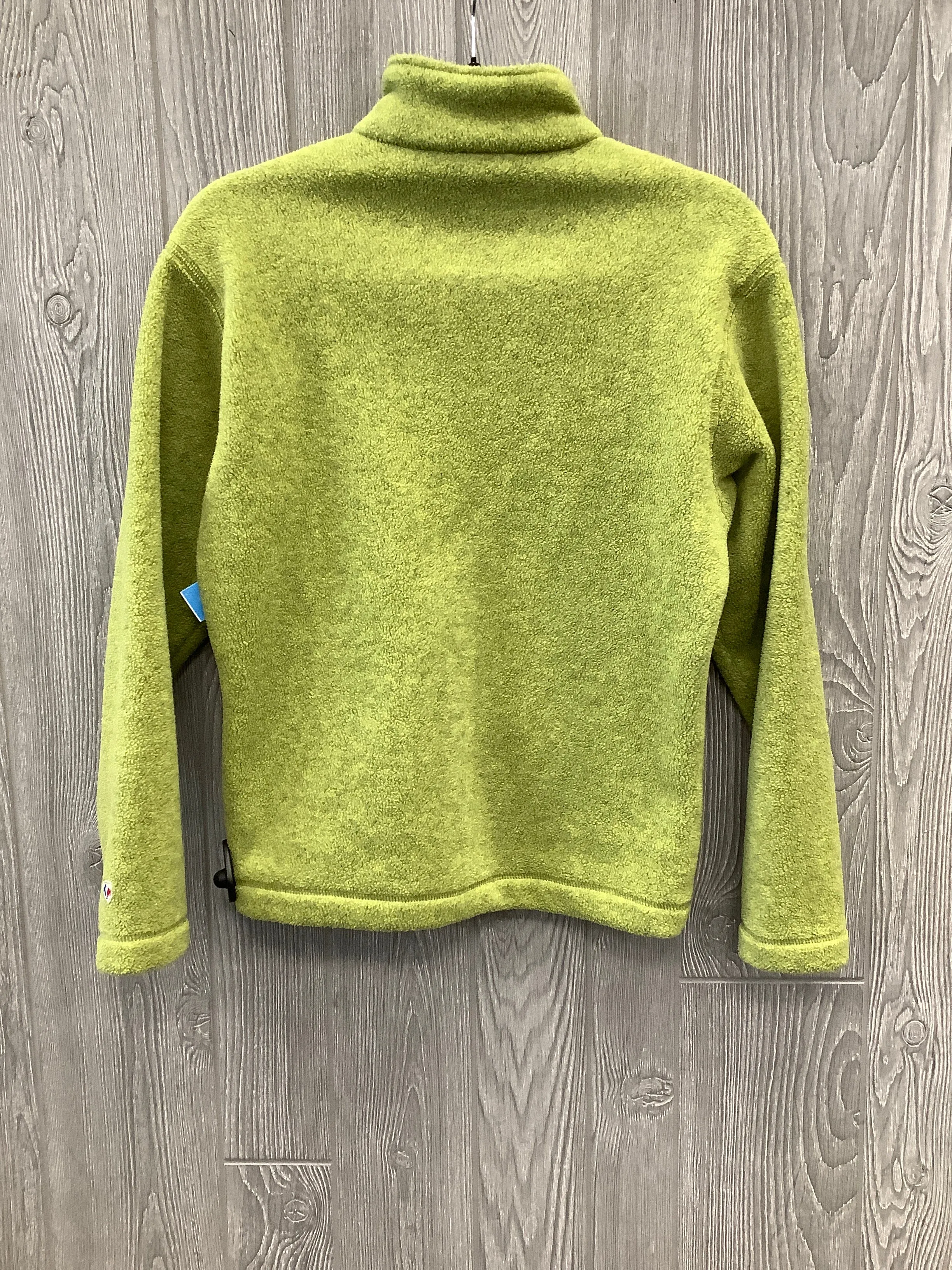 Jacket Fleece By Clothes Mentor In Green, Size: S