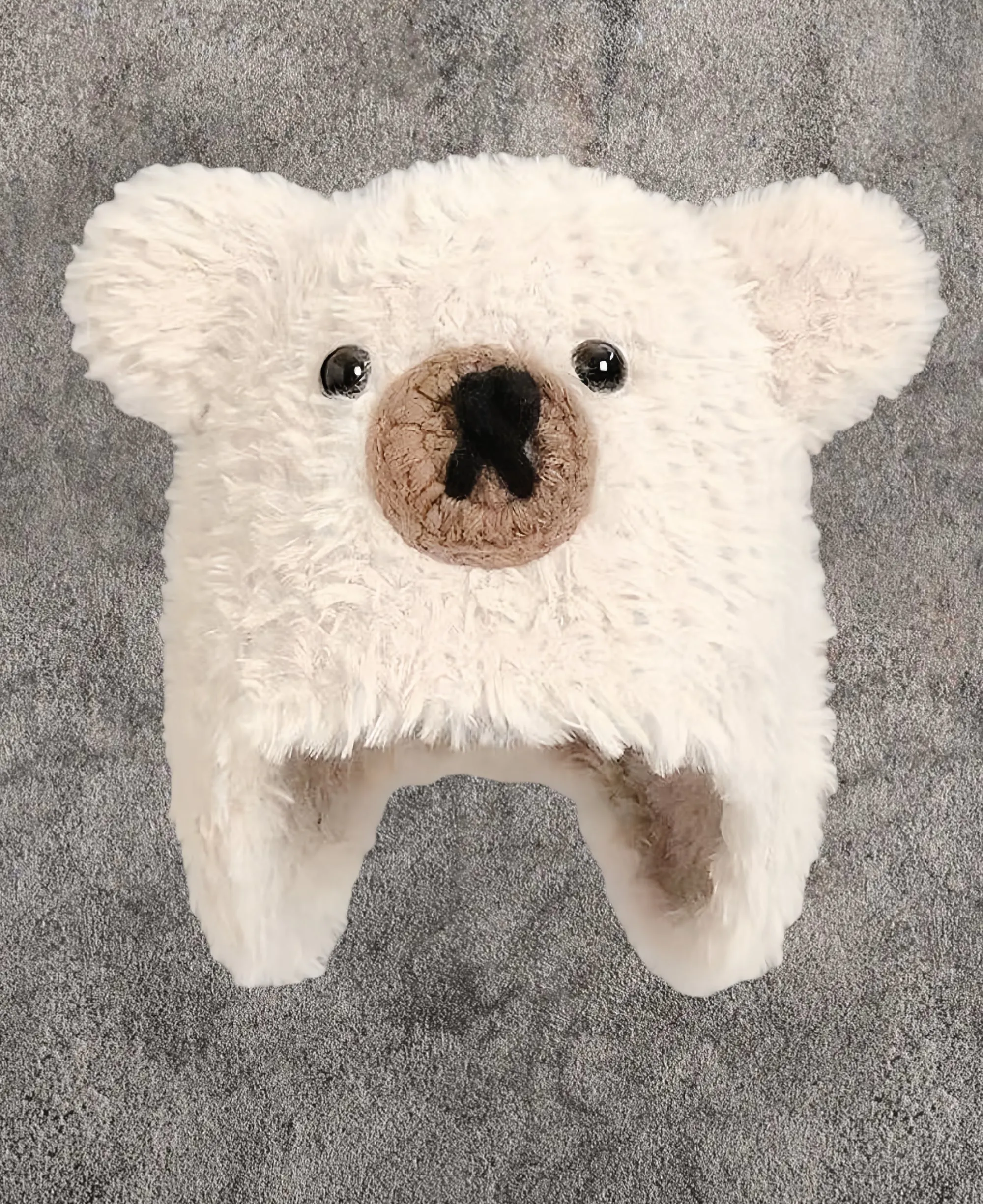 JCH903302 Plush Terry Fleece Hat with Ear-Covering Flaps
