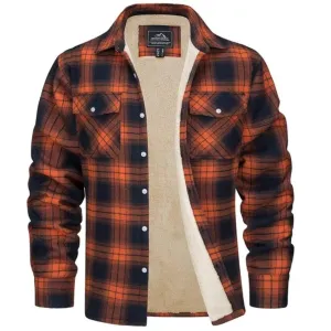 Jona - Checked Fleece Lined Jacket for Men