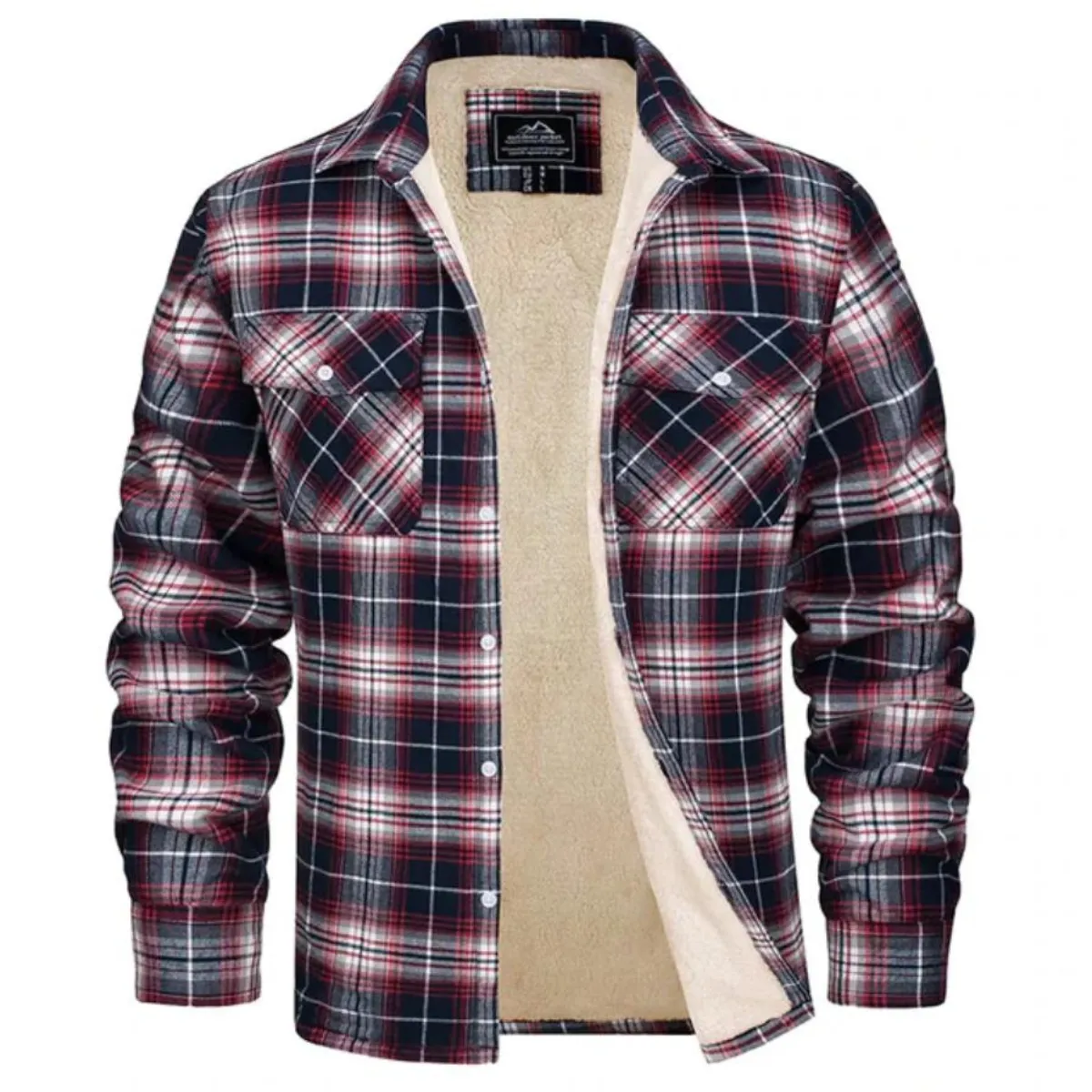 Jona - Checked Fleece Lined Jacket for Men