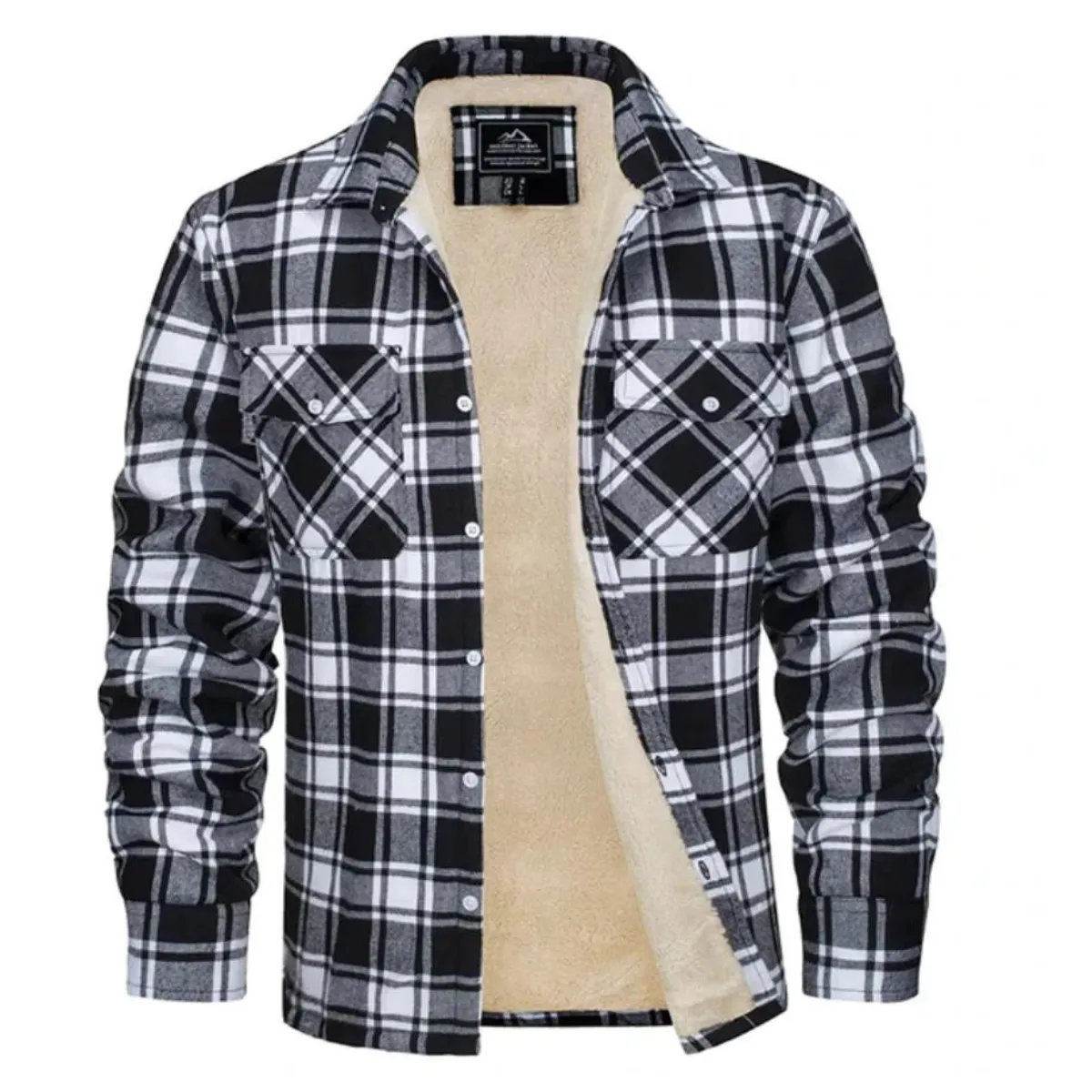 Jona - Checked Fleece Lined Jacket for Men