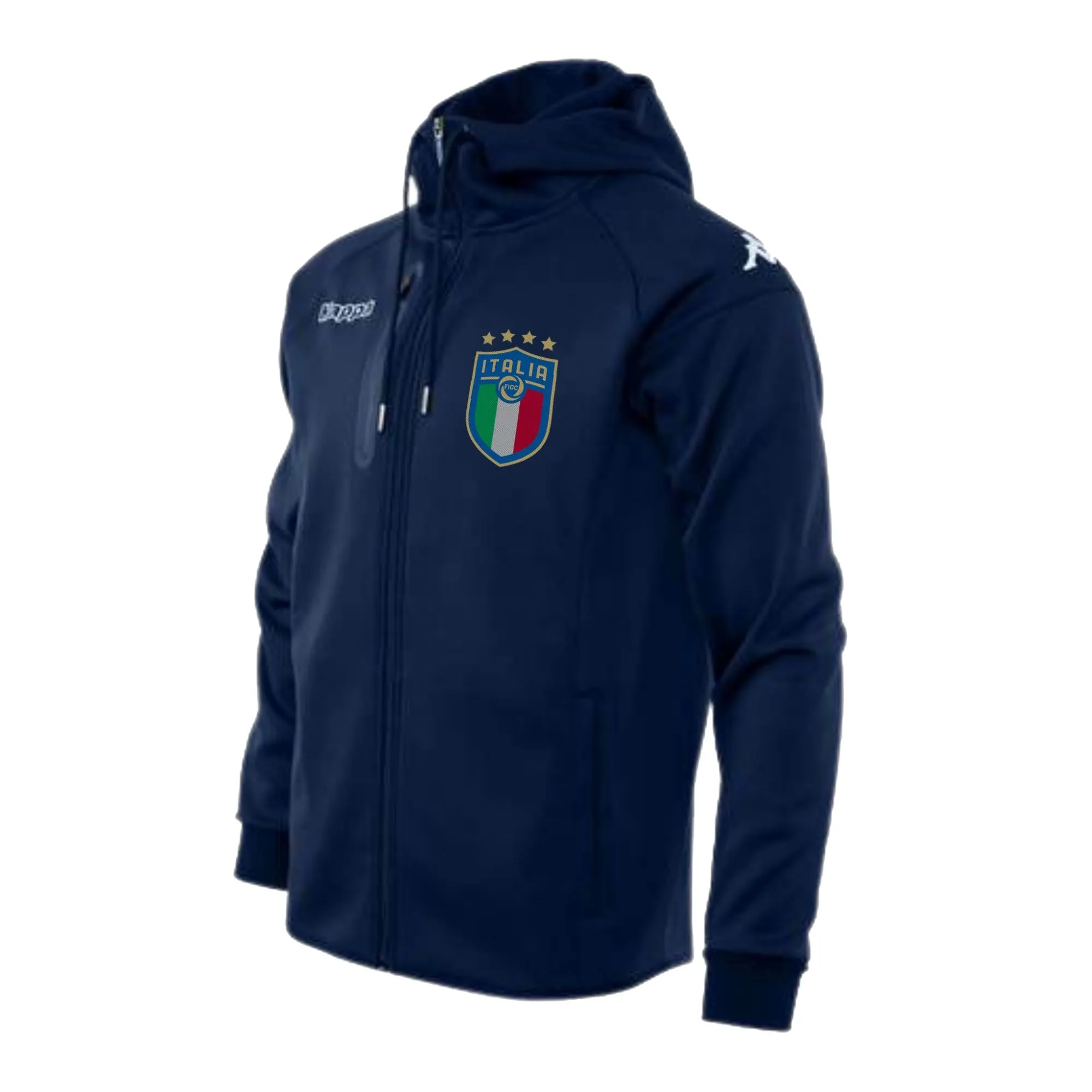 Kappa Italia FIGC Soft Shell Hooded Jacket Navy