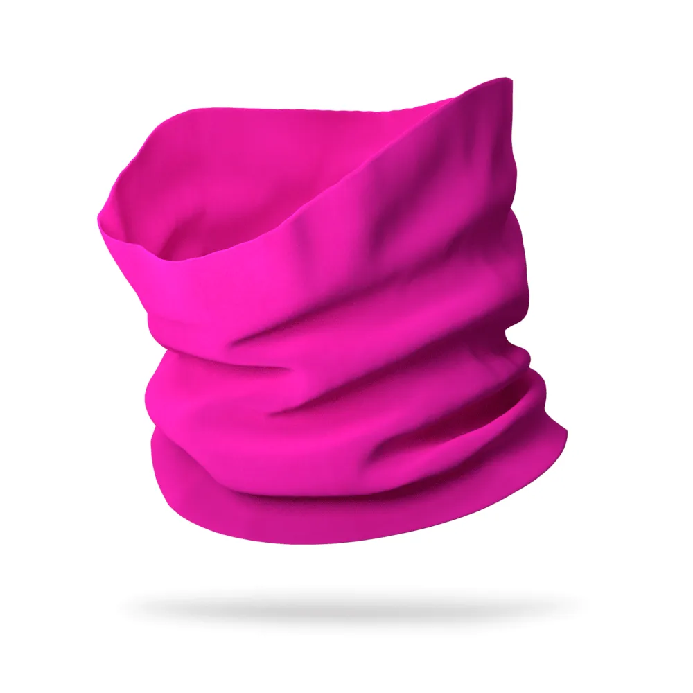 KIDS Fleece Solid Color Single Layer Performance Neck Gaiter Face Mask (12" Length)