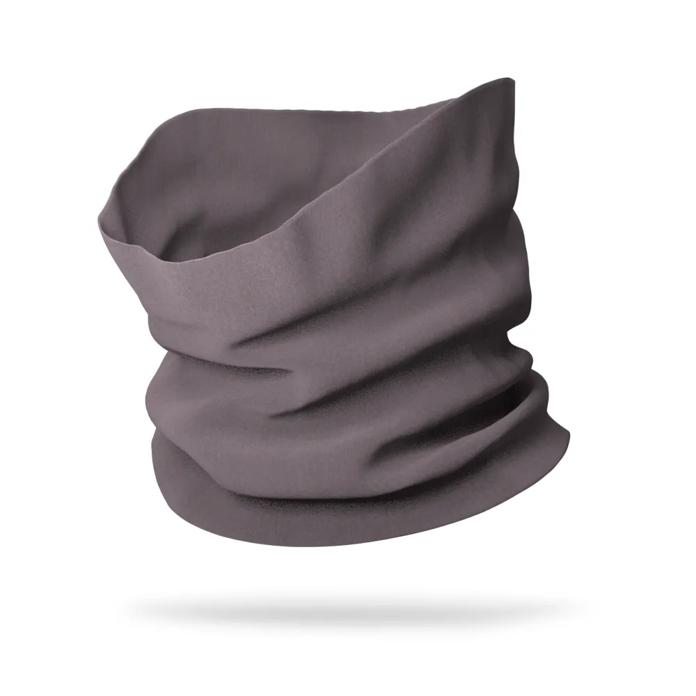 KIDS Fleece Solid Color Single Layer Performance Neck Gaiter Face Mask (12" Length)
