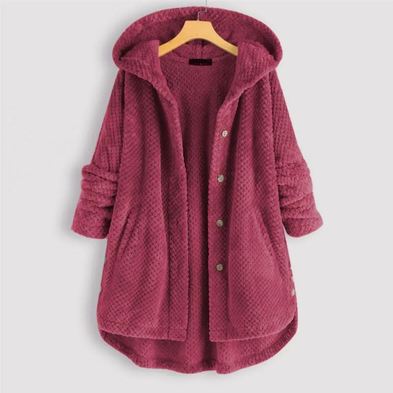 LINDA | HOODED FLEECE JACKET