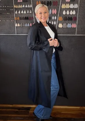 MA DAINTY OPERA TRENCH COAT - BLACK