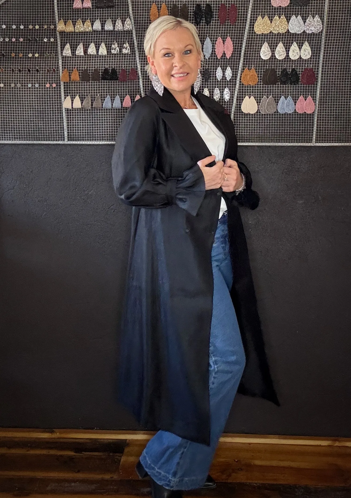 MA DAINTY OPERA TRENCH COAT - BLACK