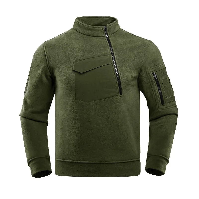 Men - Tactical Fleece Jacket - Warm & Durable - Outdoor Adventure Gear