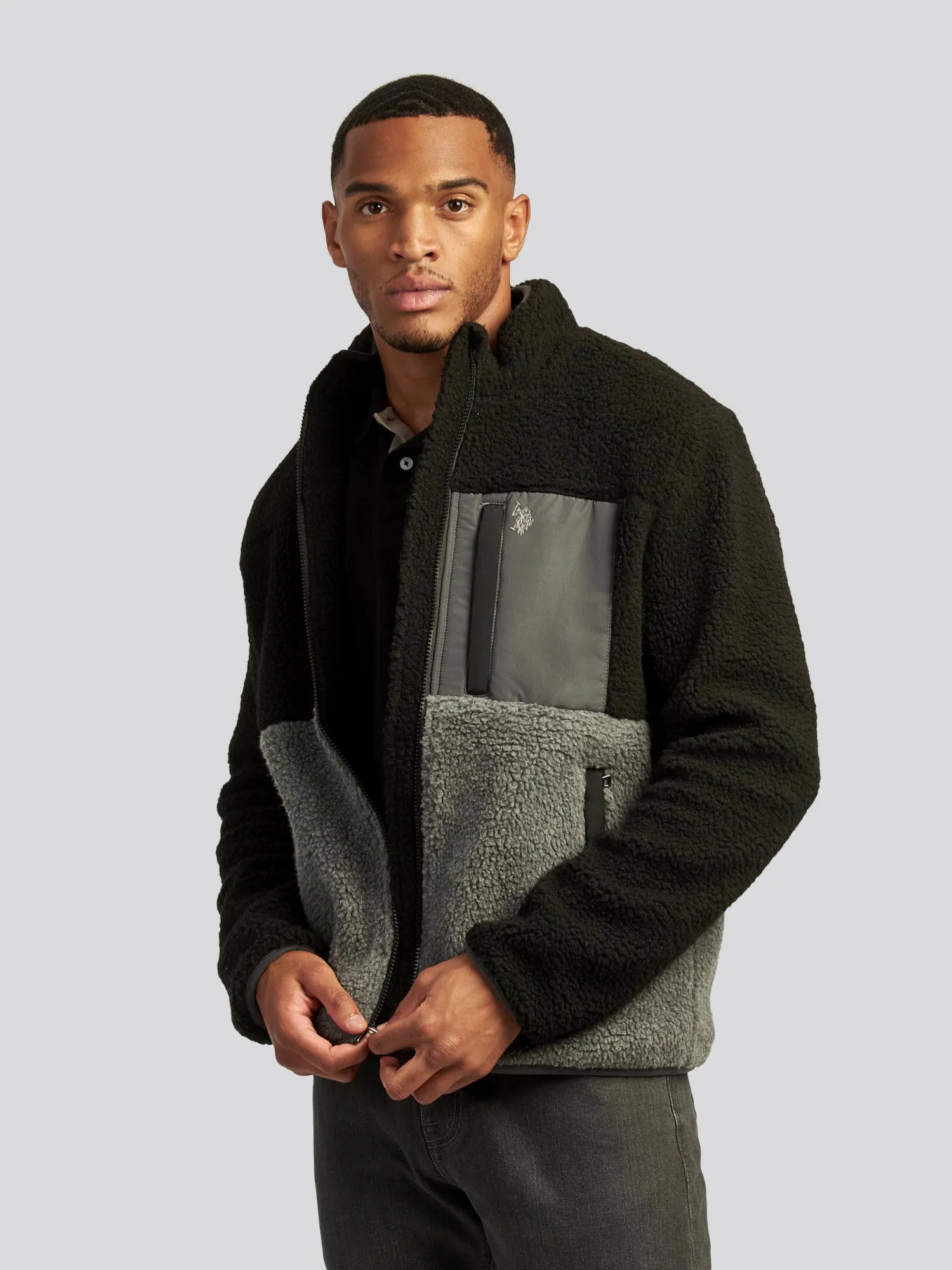 Mens Borg Fleece in Black