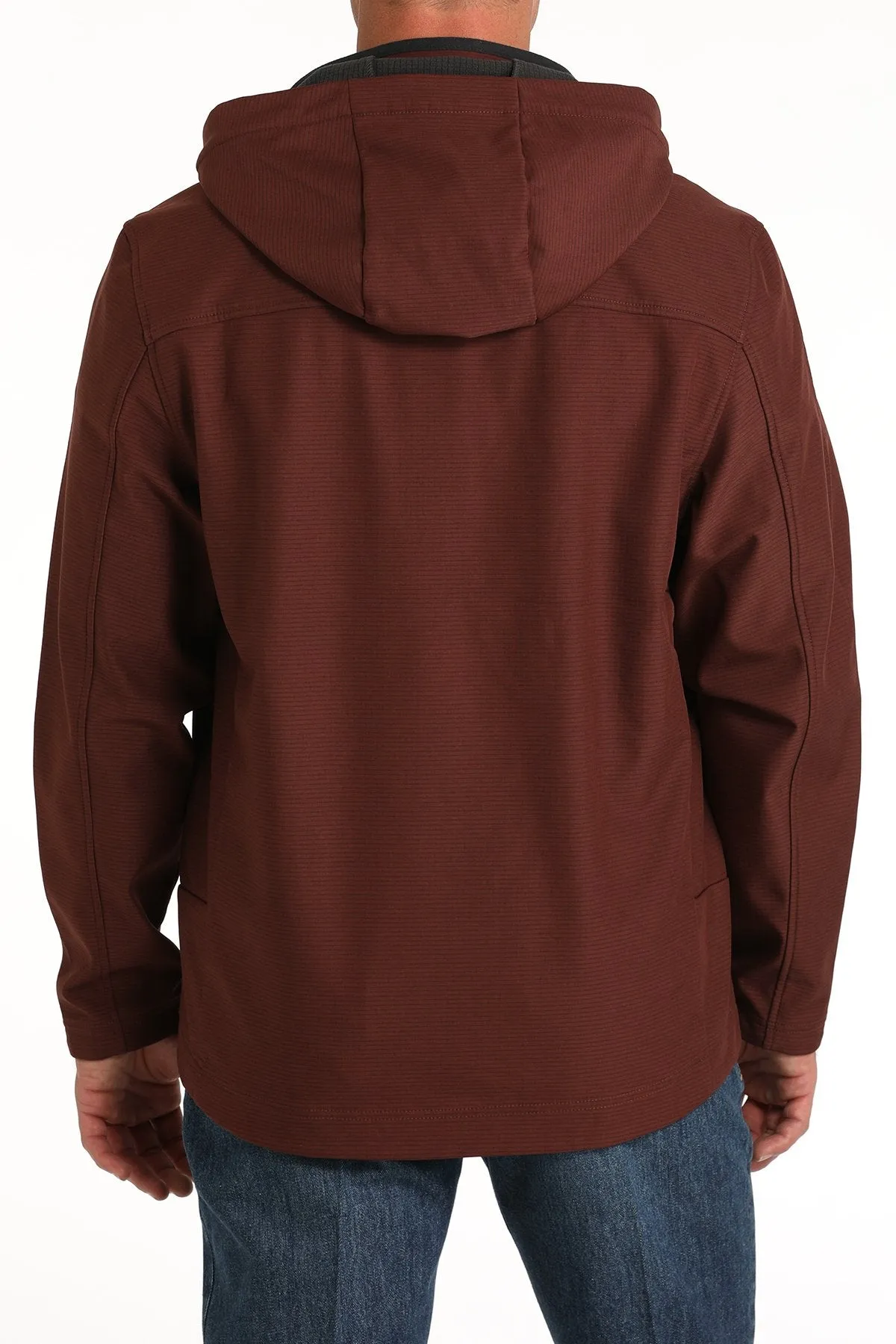 Men's Hooded Softshell Jacket - Red - (MWJ1593003)