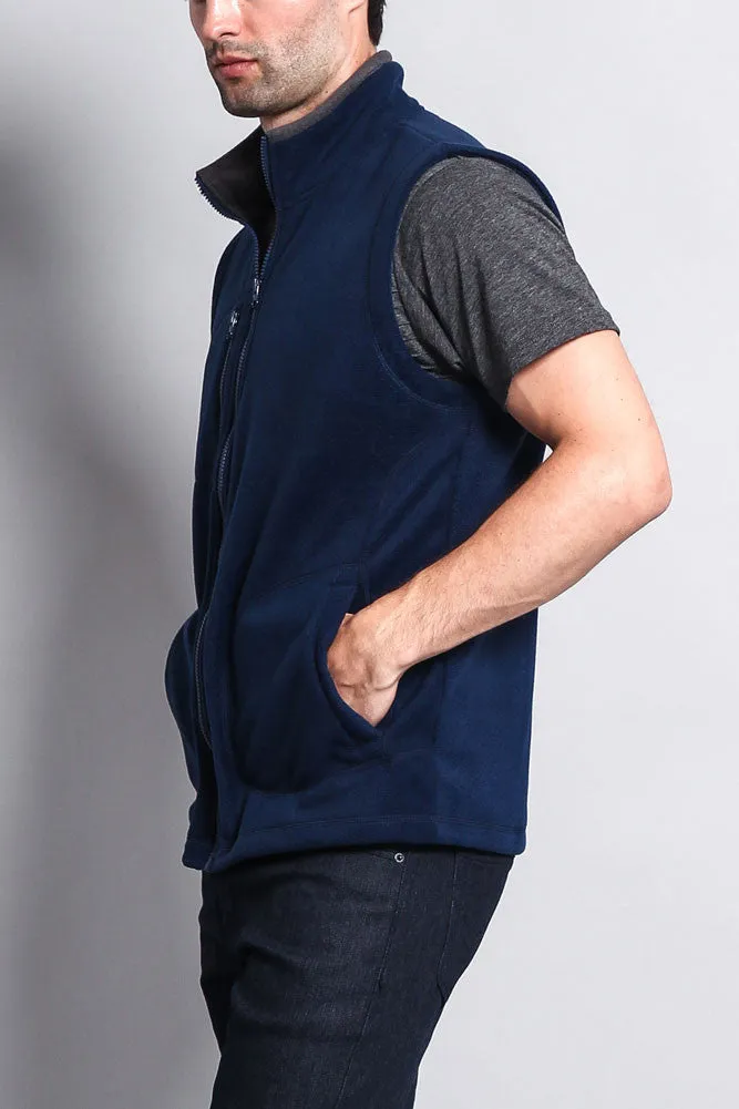 Men's Three Pocket Fleece Vest
