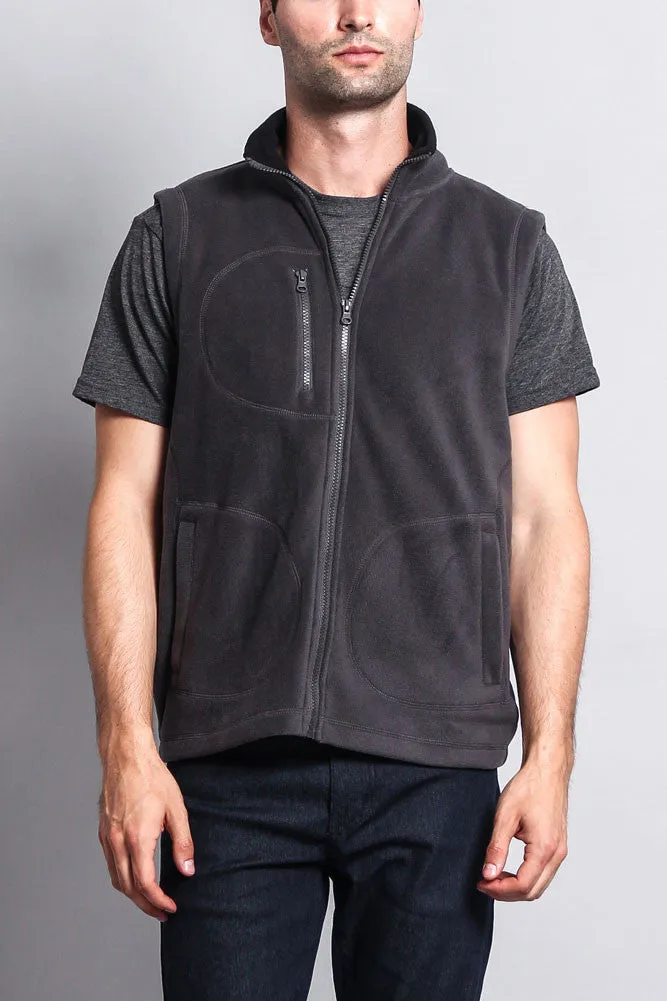 Men's Three Pocket Fleece Vest