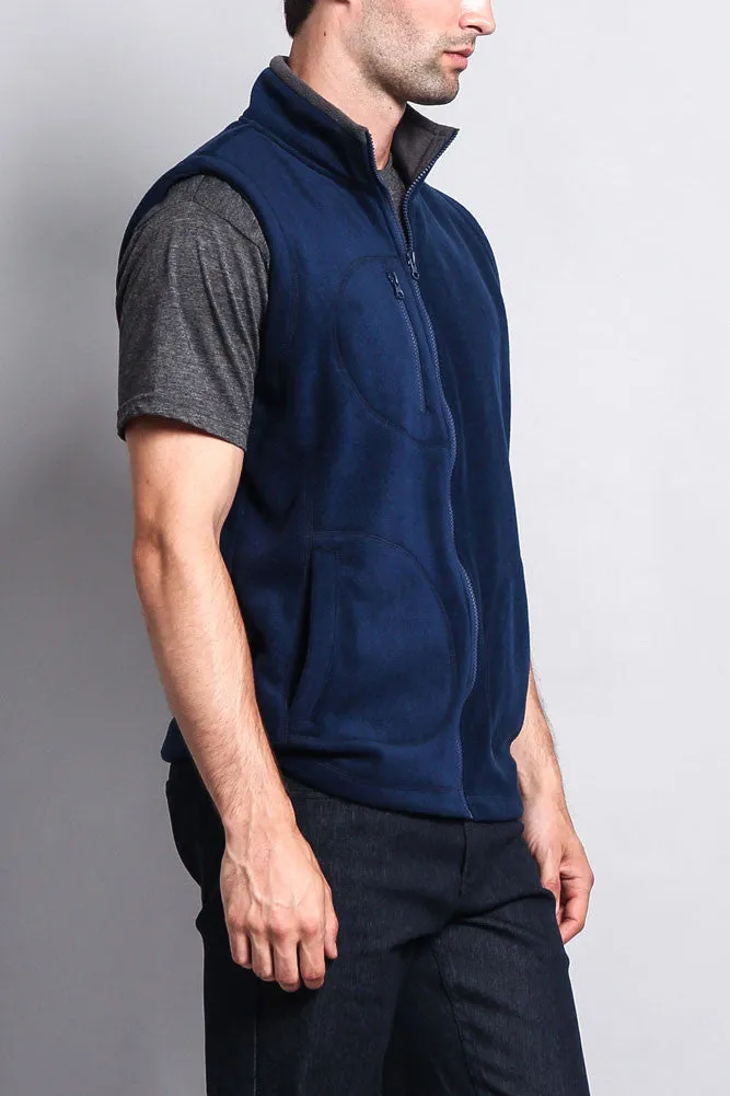 Men's Three Pocket Fleece Vest