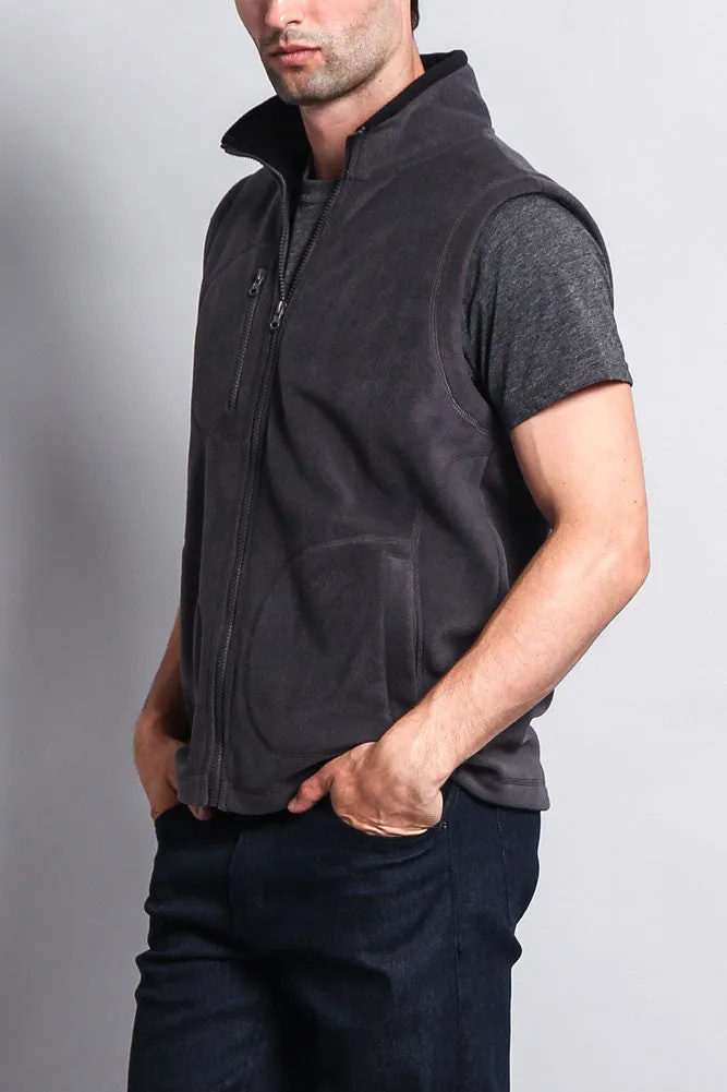 Men's Three Pocket Fleece Vest