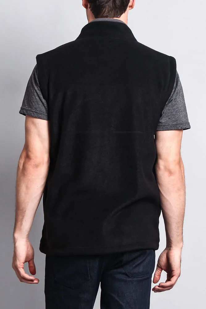Men's Three Pocket Fleece Vest