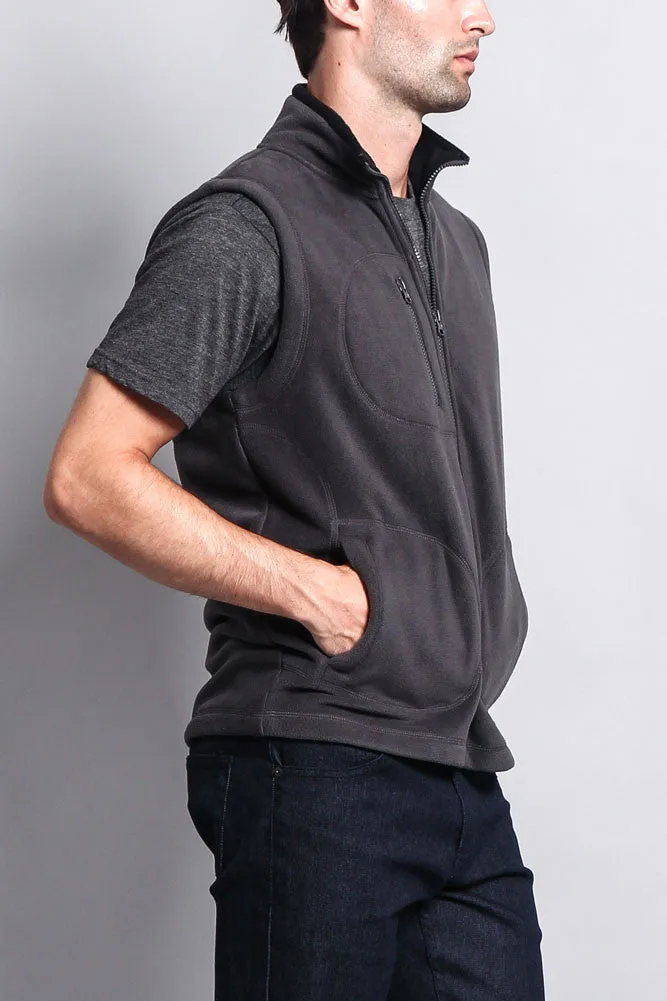 Men's Three Pocket Fleece Vest
