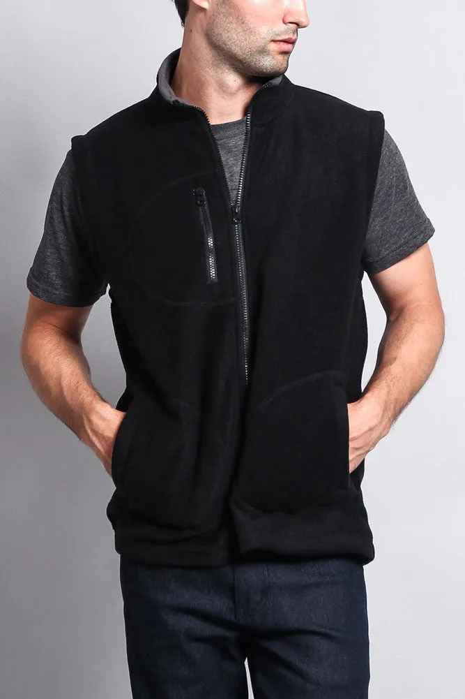 Men's Three Pocket Fleece Vest