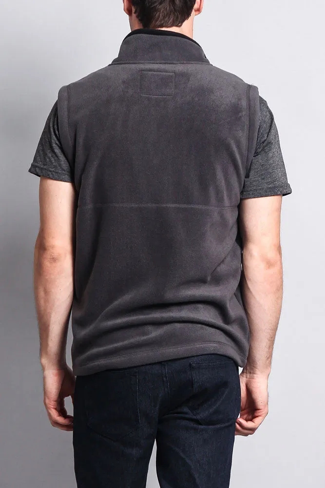 Men's Three Pocket Fleece Vest