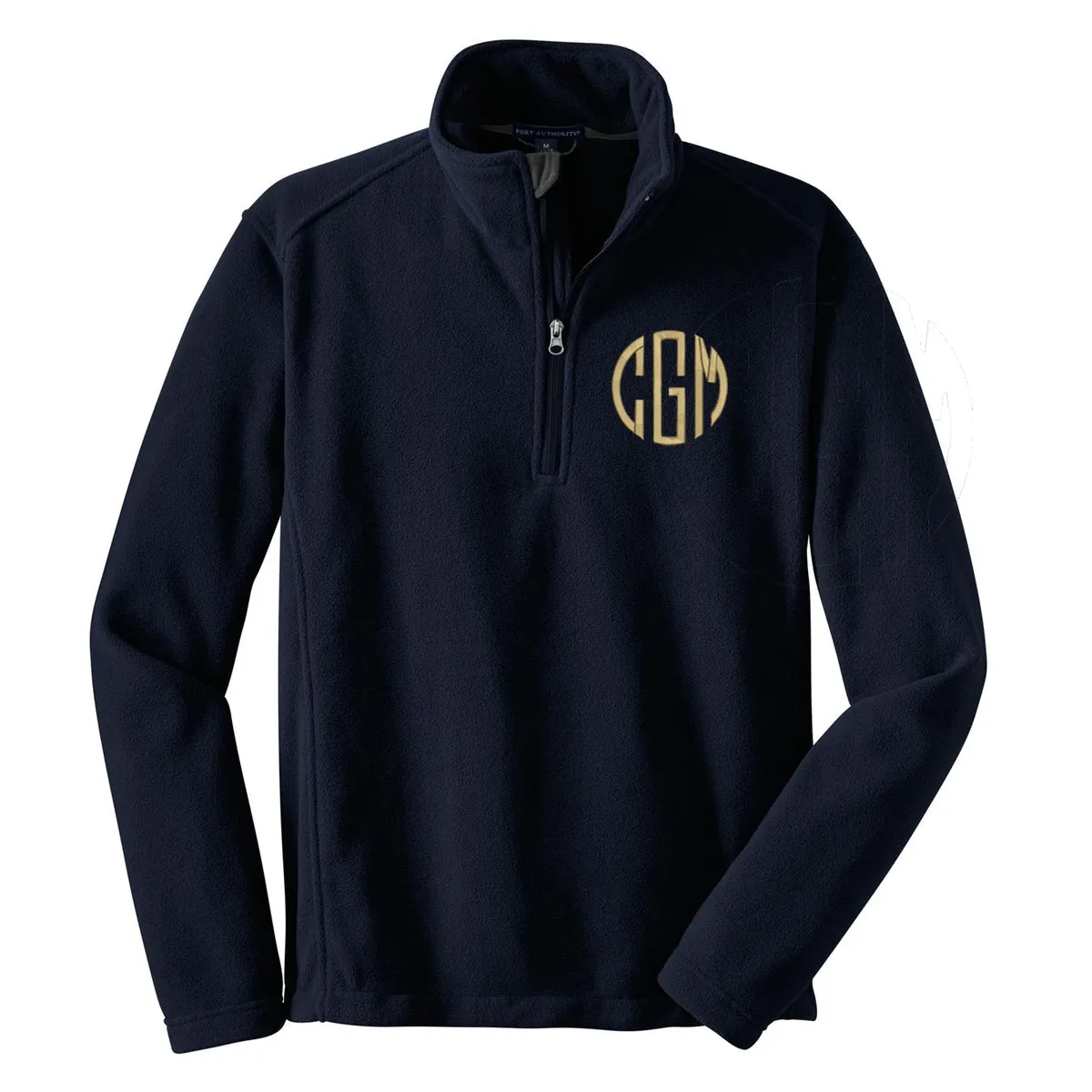 Monogrammed Fleece Quarter Zip