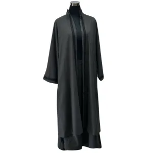 Moroccan Black Ensemble Cape   Pants