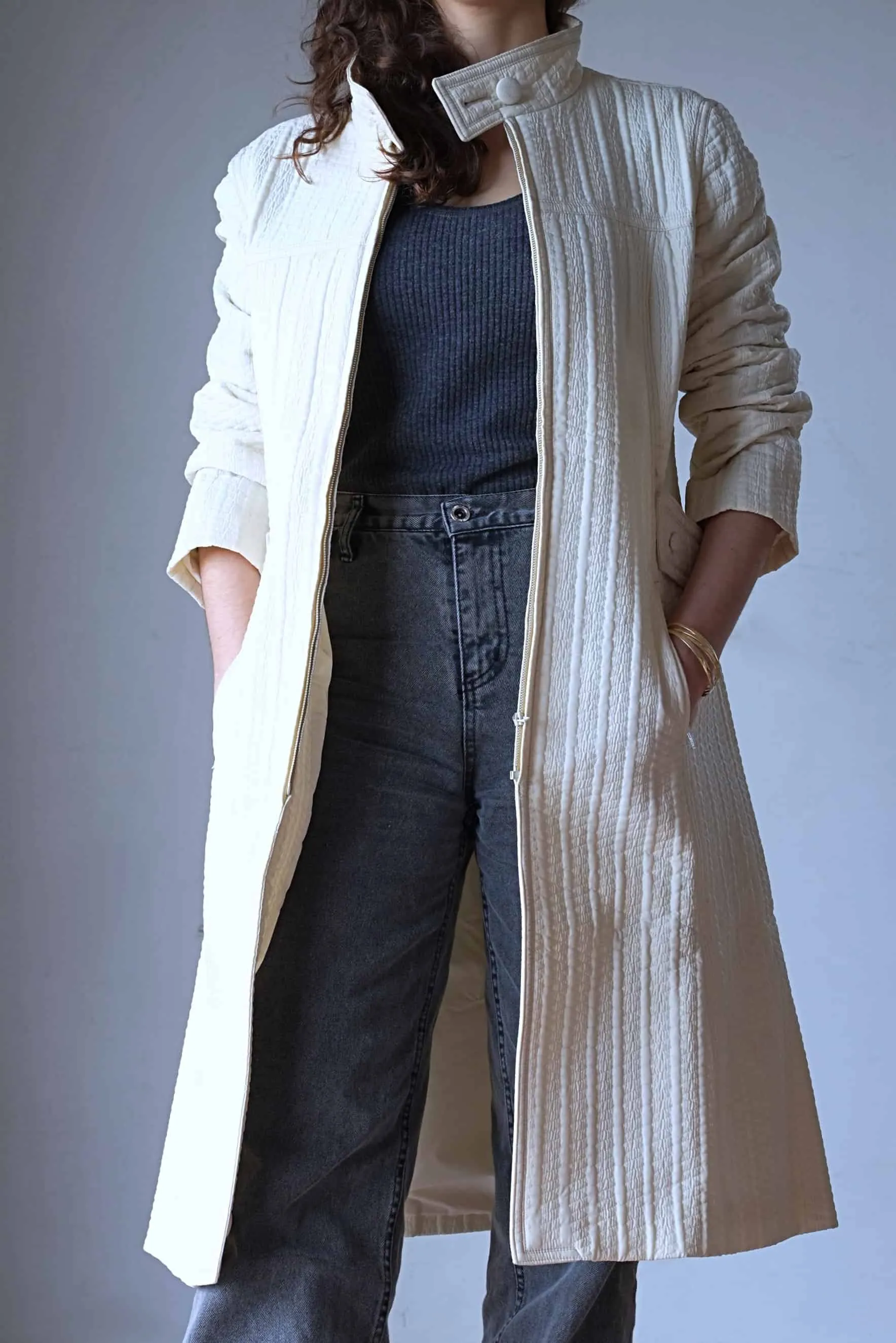 MOSSANT Textured 70's Coat