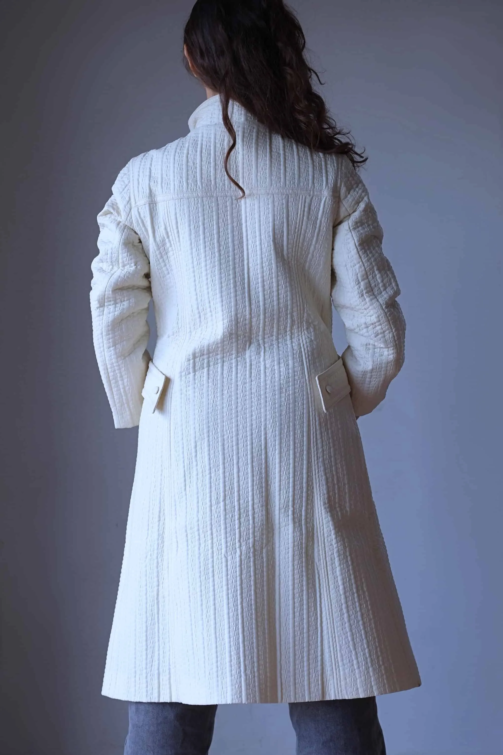 MOSSANT Textured 70's Coat