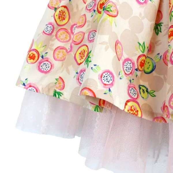 Multi Reversible Fruit Pattern/ Mesh Tutu