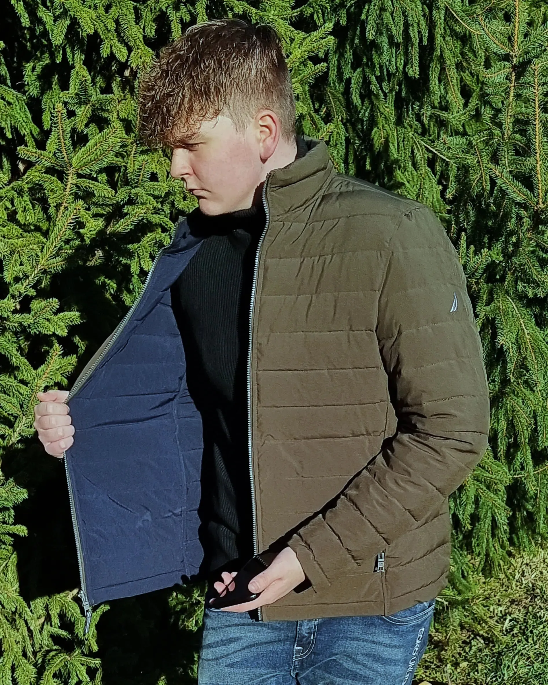 Nautica Men's Reversible Quilted Jacket - Boutique