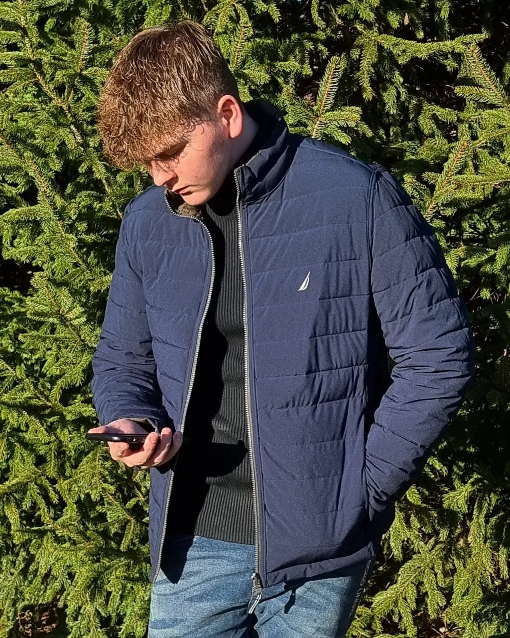 Nautica Men's Reversible Quilted Jacket - Boutique