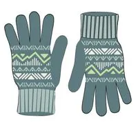 Nettle Recycled Knitted Gloves - Arctic