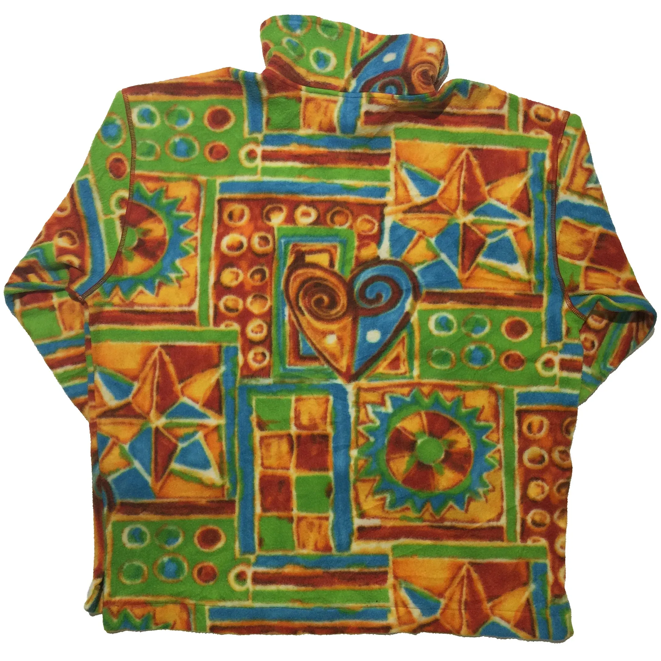 Nordica Sportswear Green, Orange, Blue, Red Half-Zip Fleece Jacket