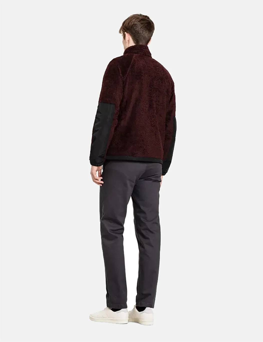 Norse Projects Tycho Zip Fleece - Mulberry Red
