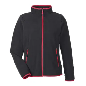 North End Women's Black/Olympic Red Fleece Jacket