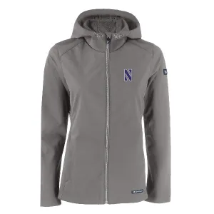 Northwestern Wildcats Women's Cutter &amp; Buck Evoke Eco Softshell Full-Zip