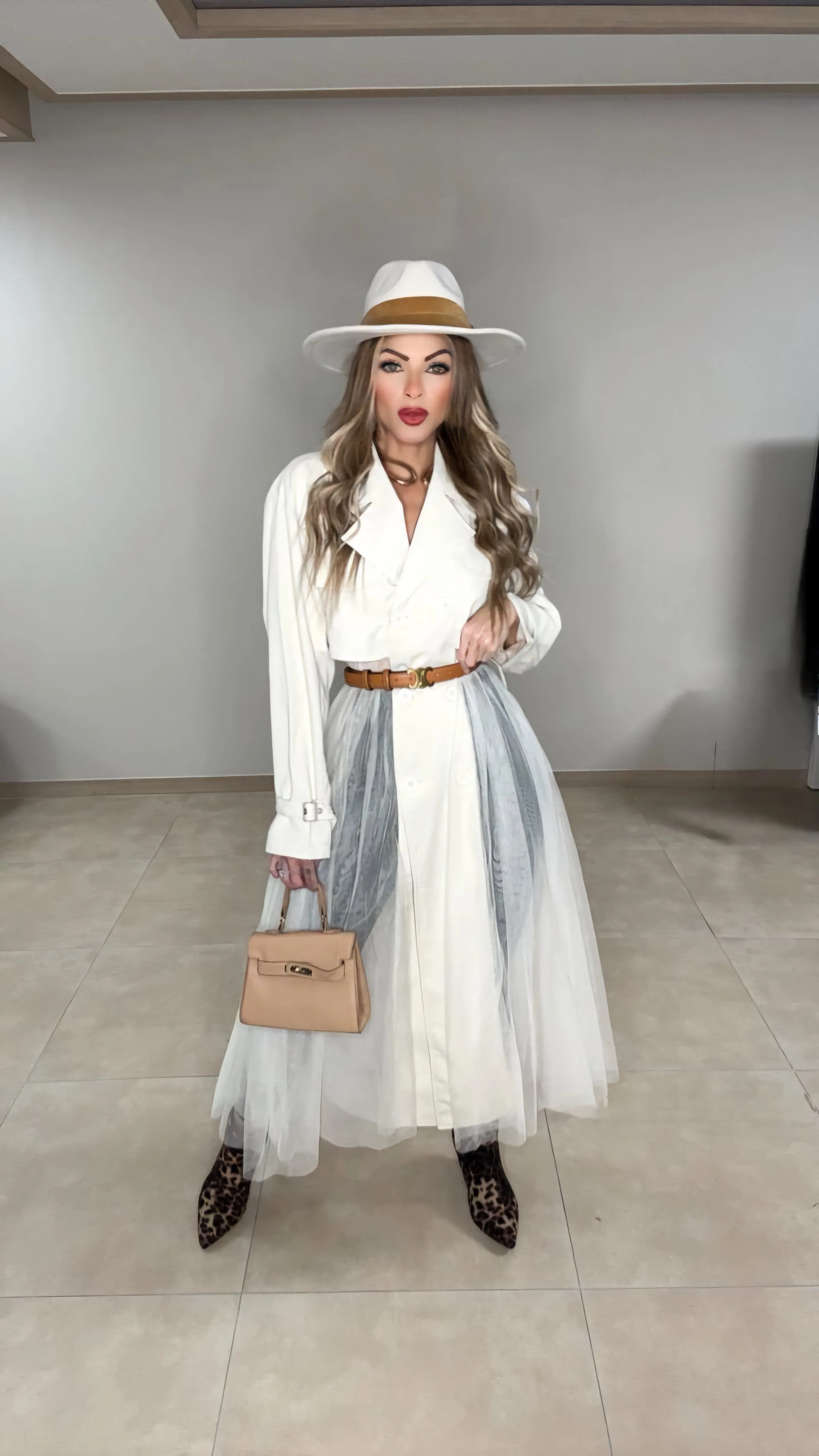 NY trench coat top