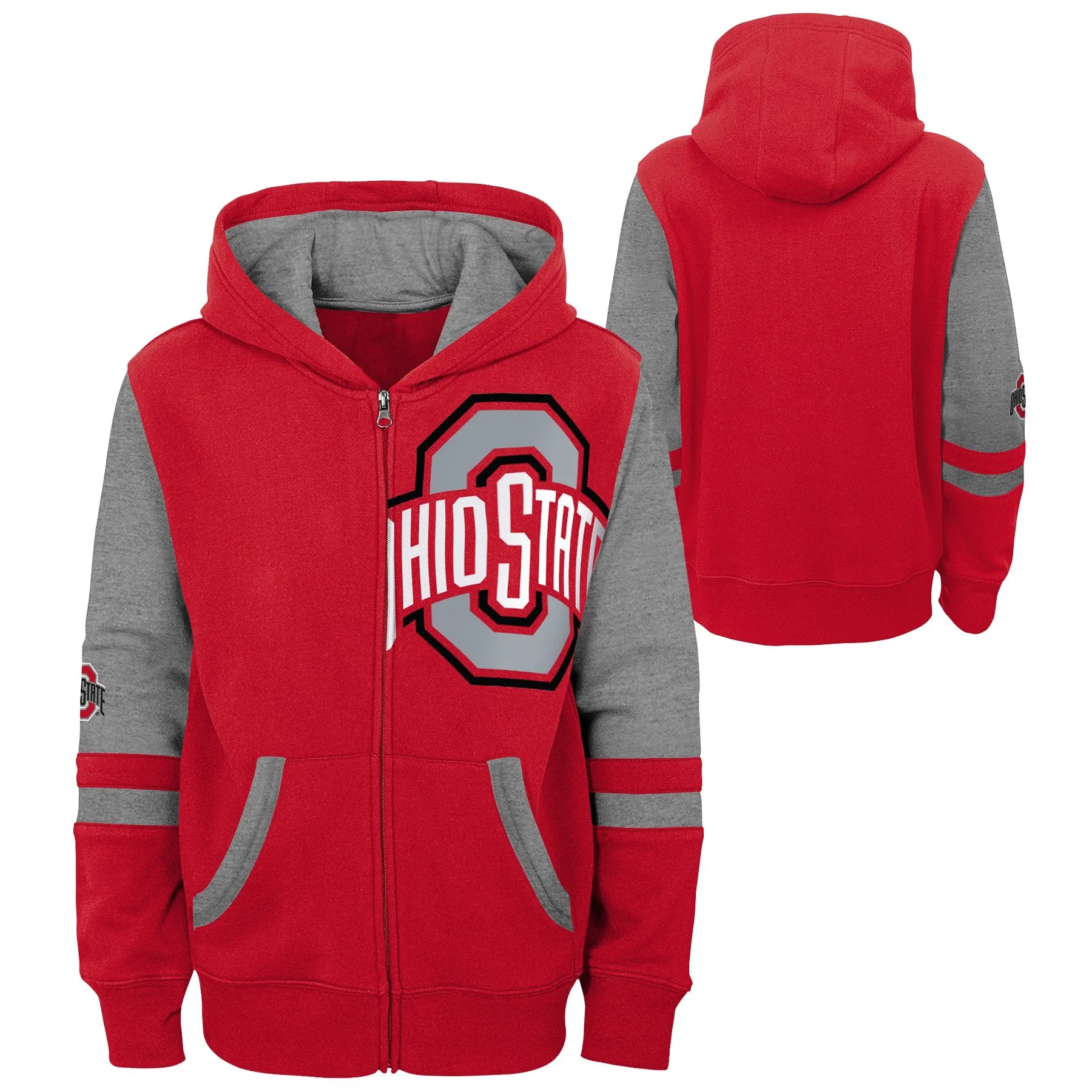 Ohio State Fleece Zip Up Hoodie