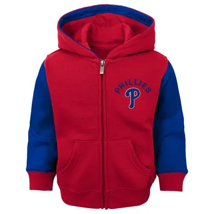 Phillies Baseball Zip Up Hooded Jacket