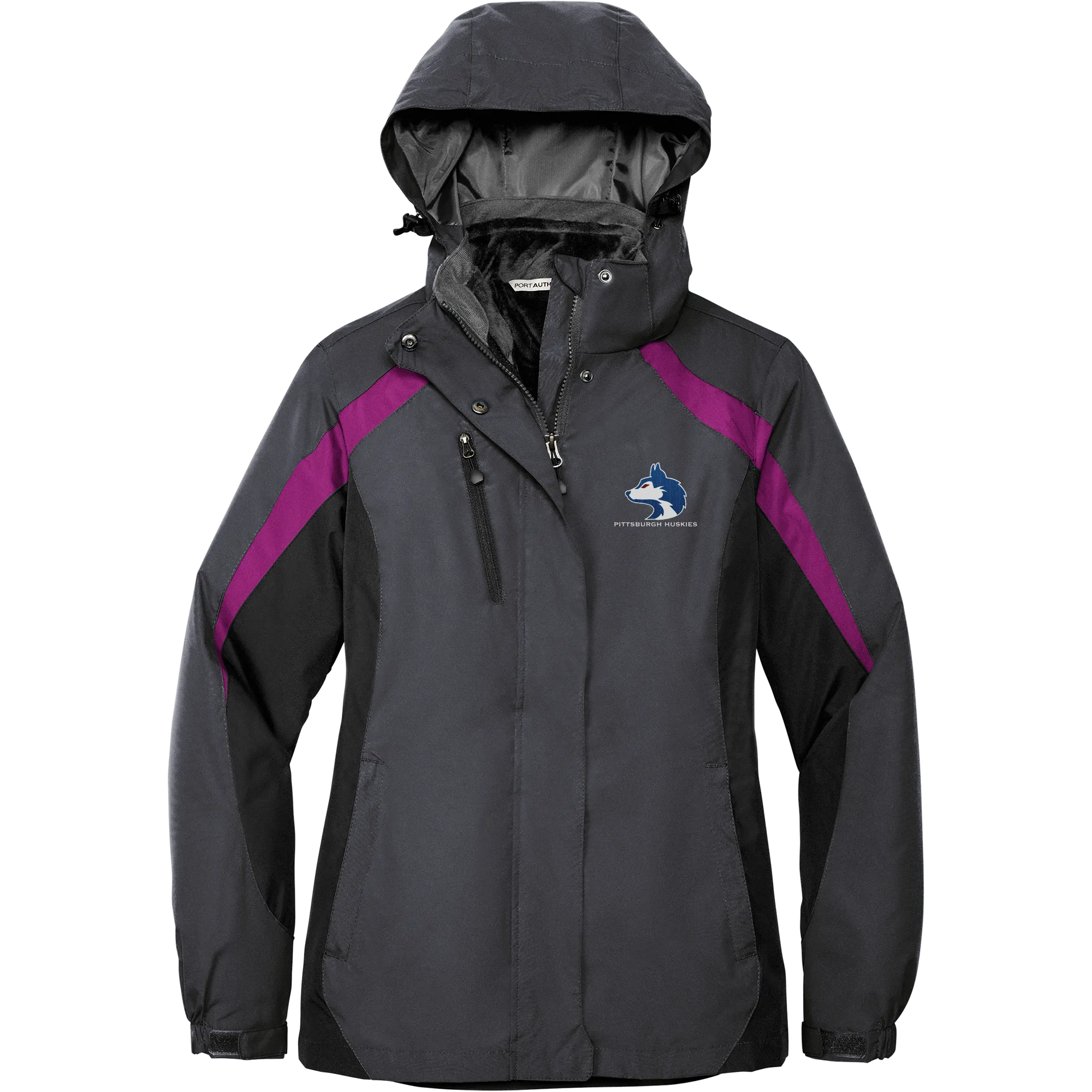 Pittsburgh Huskies Ladies Colorblock 3-in-1 Jacket