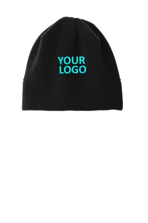 Port Authority R-Tek Stretch Fleece Custom Beanies, Black