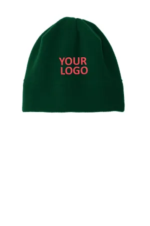 Port Authority R-Tek Stretch Fleece Custom Beanies, Dark Green