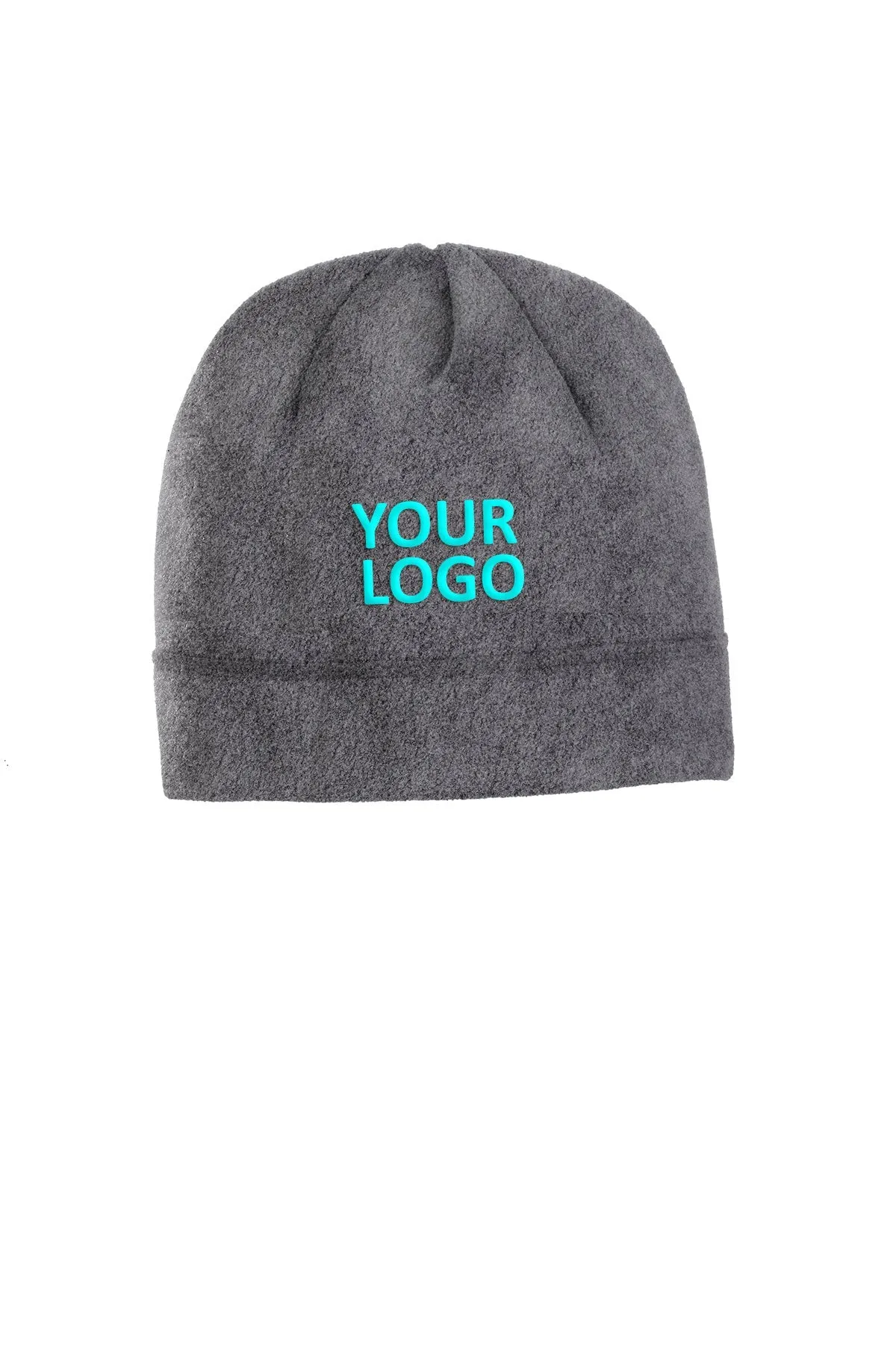 Port Authority R-Tek Stretch Fleece Custom Beanies, Midnight Heather