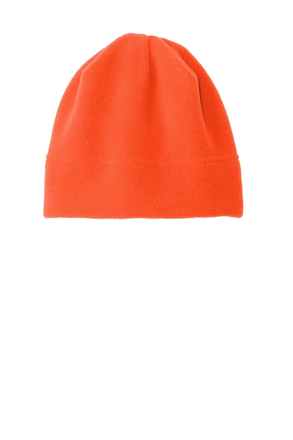 Port Authority R-Tek Stretch Fleece Custom Beanies, Orange