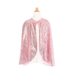Precious Pink Sequins Cape, Size 5-6