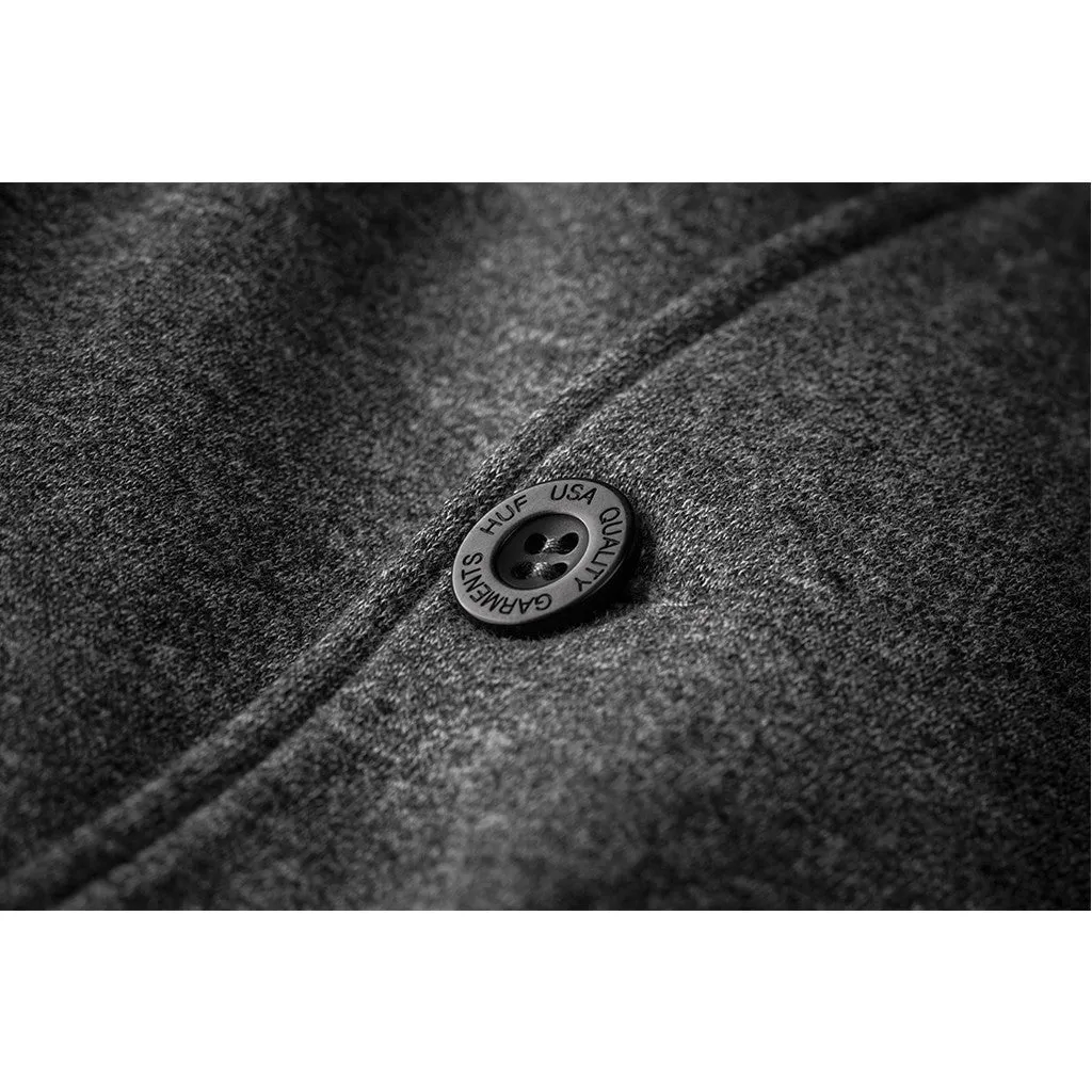 PRINCETON FLEECE VARSITY JACKET // GRAY HEATHER