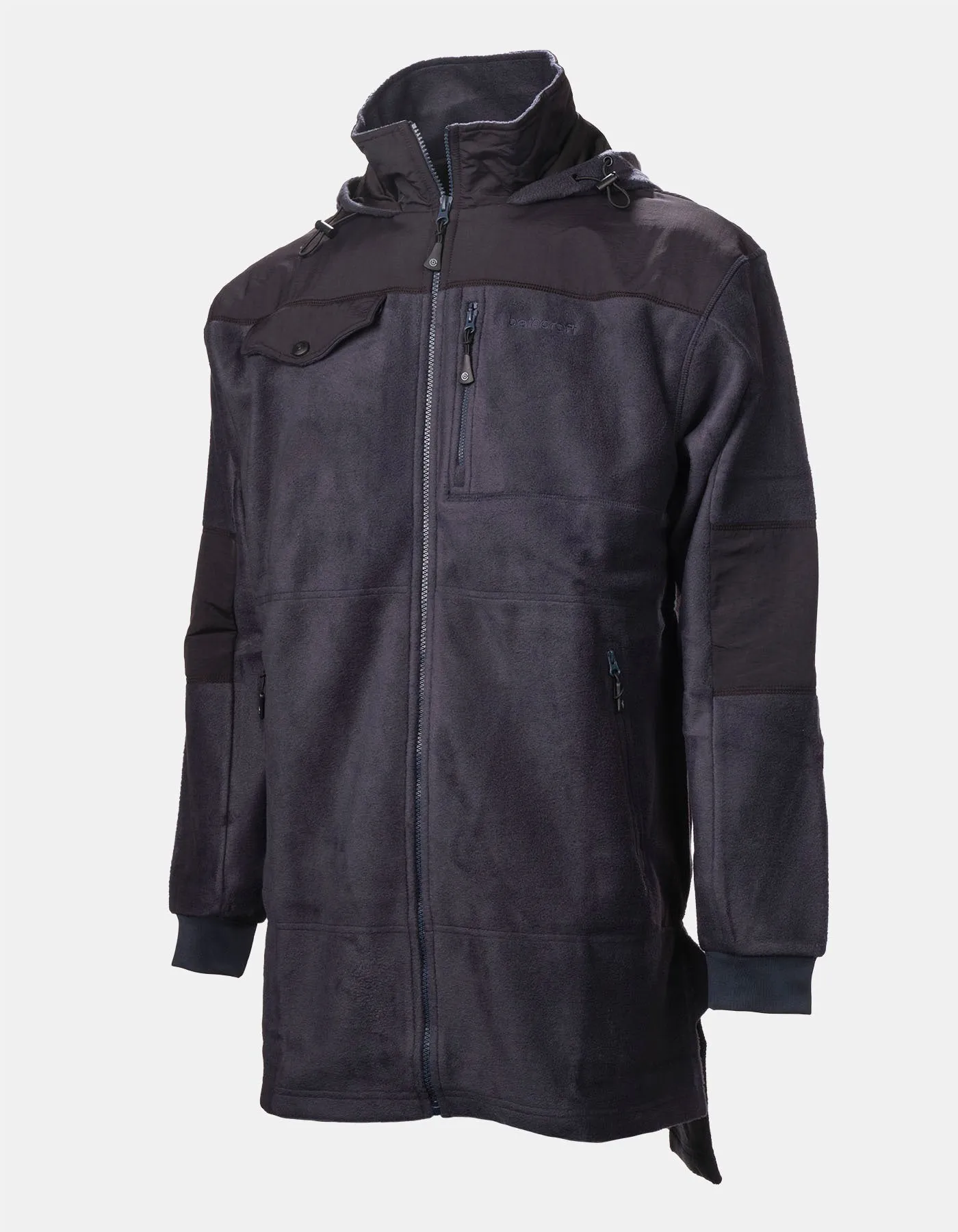 Quest Fleece Full Zip Bush Shirt Navy