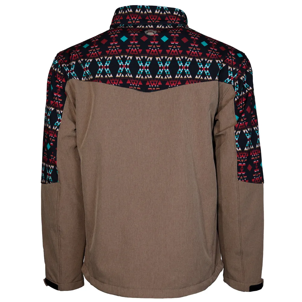 "Hooey Softshell Jacket" Tan/Aztec