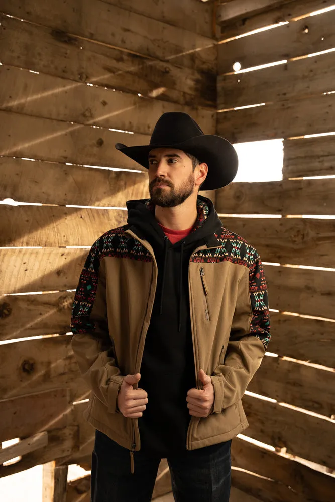 "Hooey Softshell Jacket" Tan/Aztec