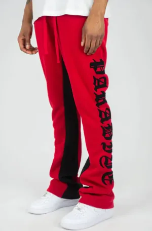 Rebel Mind - Fleece Stacked Stay High Paradise - Red