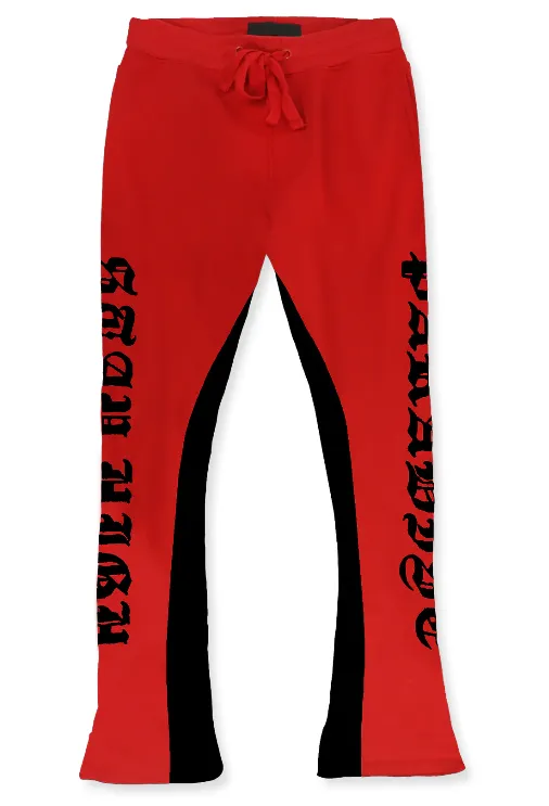 Rebel Mind - Fleece Stacked Stay High Paradise - Red