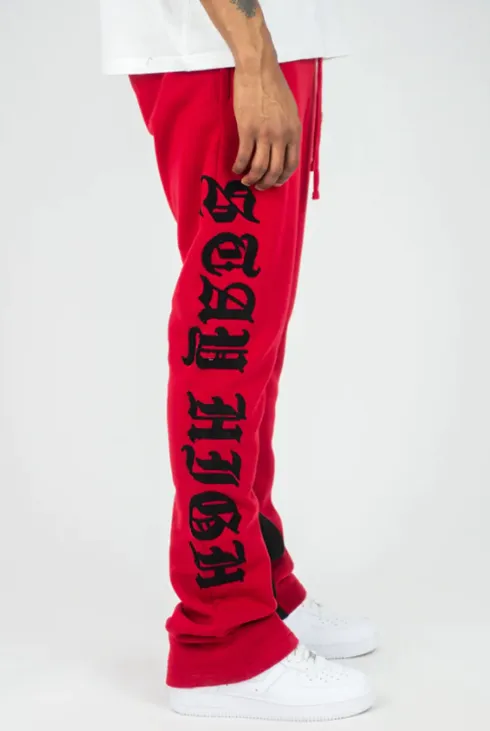 Rebel Mind - Fleece Stacked Stay High Paradise - Red